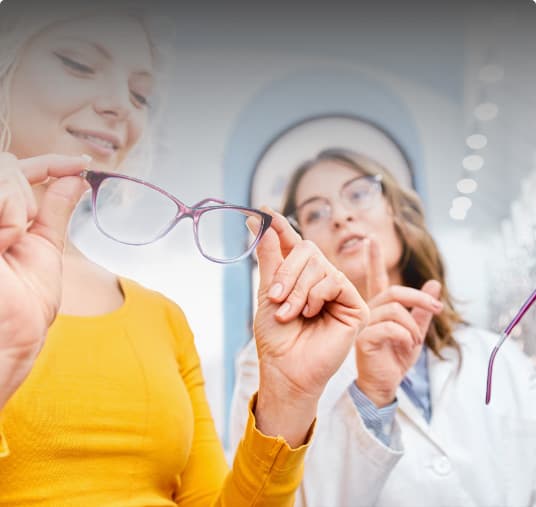 Selection of glasses and frames at Peter Collins Eyecare